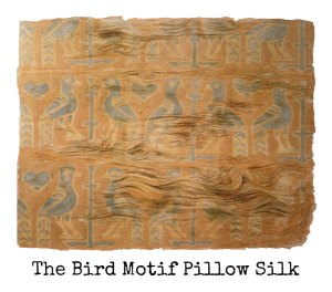 The Bird Motif Pillow Silk