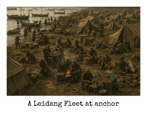A Leidang Fleet at anchor